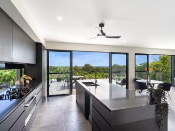 Elevated coastal living with ocean views and leafy surrounds