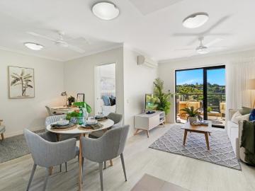 Elevated north facing one bedroom apartment