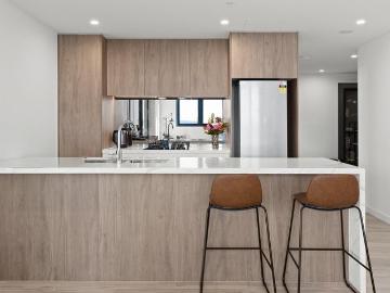 Elevated North Facing Living with Designer Finishes & Dual Parking