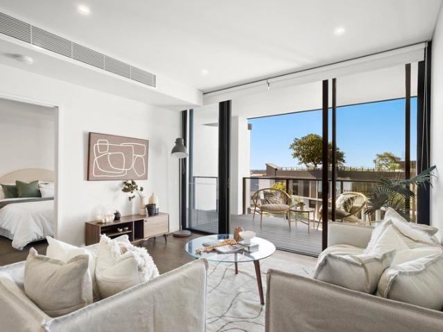 Elevated One Bedroom Luxury with Study, Water Views & Rooftop Entertaining