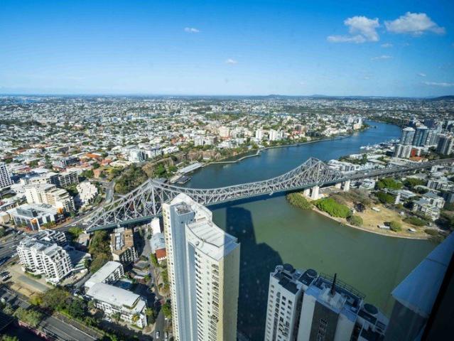 Elevated River and Story Bridge Outlook from Level 56
