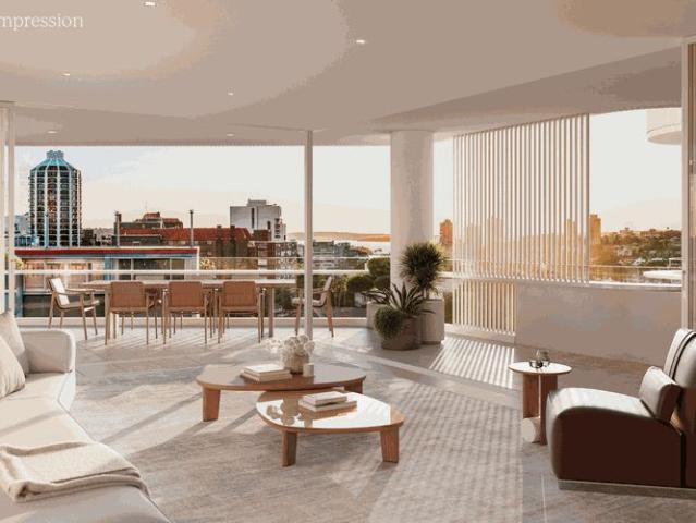 Elevated Sub Penthouse with Sweeping Rushcutters Bay & Harbour Views
