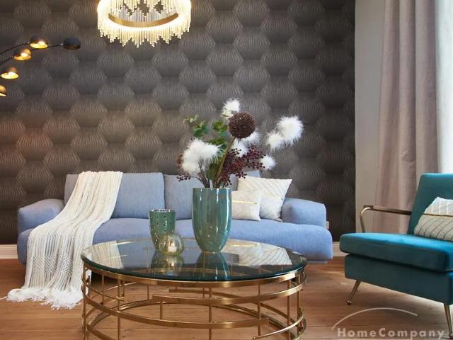 Elegant, noble, exclusive and newly furnished Art Deco flat with 2 bedrooms for 2 expats or 2 project managers in a prime city center location in Hamburg Rotherbaum. Furnished on a temporary basis for 6 calendar months