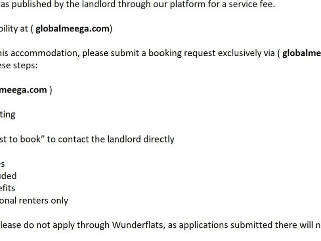 Elegant Apartment on 5th Floor Eden Tower Frankfurt, Frankfurt Amsterdam Apartments for Rent
