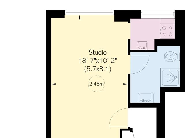Elegant studio apartment with lift and porter near Bond Street