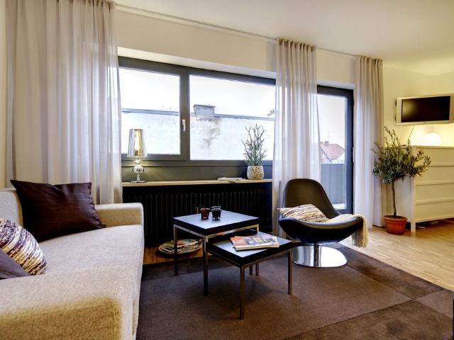 Elegant single apartment with balcony