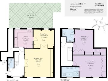 Elegant two bedroom duplex with large west facing terrace