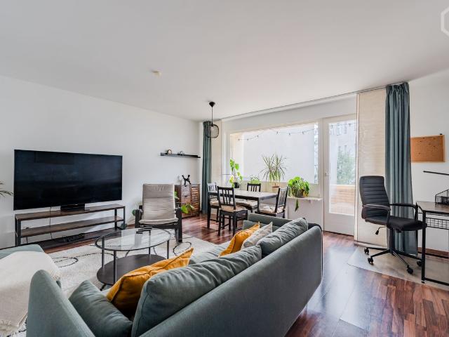elegant two room flat with two balconies close to subway station, Berlin Amsterdam Apartments for Rent