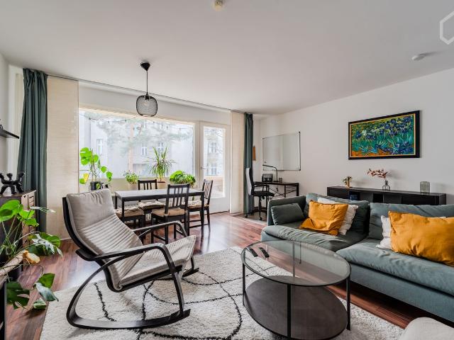 elegant two room flat with two balconies close to subway station, Berlin Amsterdam Apartments for Rent