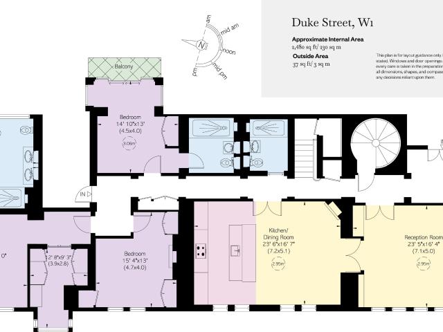 Elegant three bedroom apartment near Oxford Circus