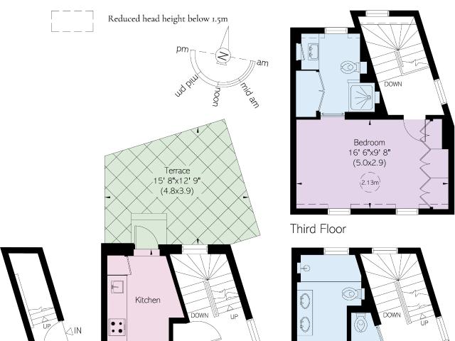 Elegant upper maisonette with large private terrace