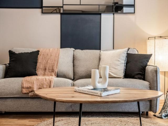 Elegant 1 Bedroom Apartment with Modern Design and Air Conditioning in Santa Brígida, Madrid Amsterdam Apartments for Rent