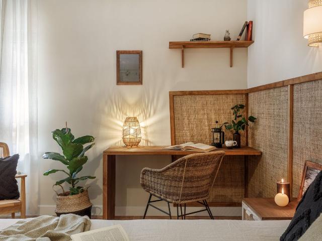 Elegant 3 Bedroom Indonesian Inspired Oasis with Private Terrace in Almagro, Madrid Amsterdam Apartments for Rent