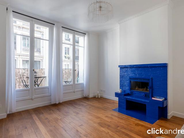 Élégant 3 pièces meublé de 94 m² rénové par architecte avec balcon et cave