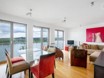 Elegant 3 room luxury apartment with wonderful Rhine panorama