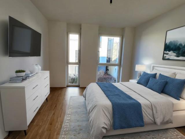 Elegante 3 Zimmer Wohnung mit Balkon, Pool & Garagenplatz