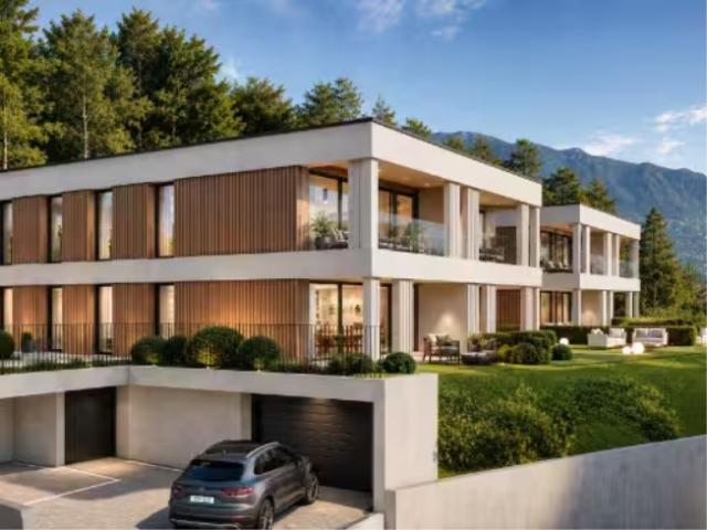 Elegante Vezia 3,5 Zimmer mit offenem Blick und Garten