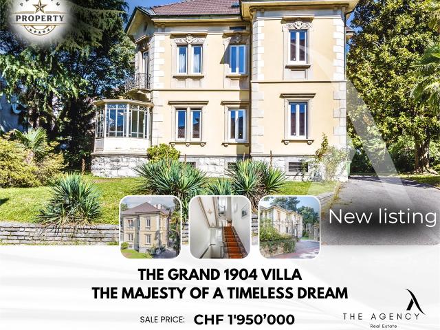 Elegante Villa aus dem Jahr 1904 inmitten eines üppigen Privatparks mit majestätischen, alten Bäumen