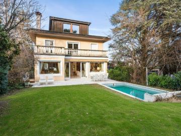 Elegante Villa mit großem Garten, Wellnessbereich und Fernblick in Toplage von Währing
