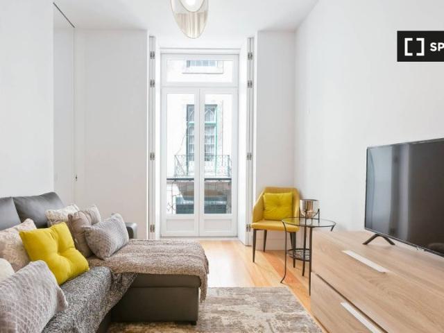 Elegante apartamento de 1 quarto para alugar na Baixa, Lisboa