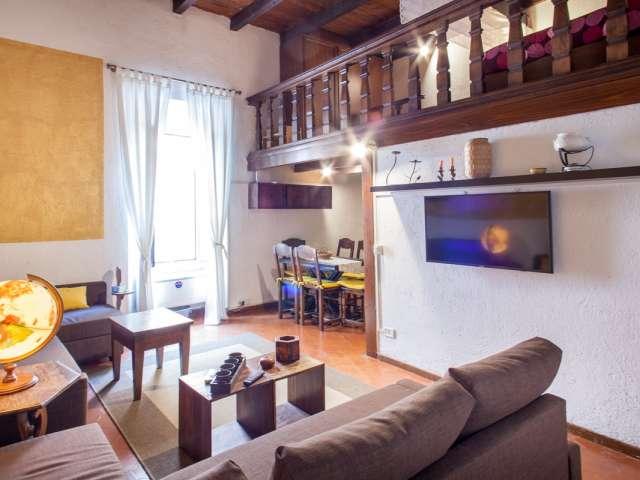 Elegante appartamento in affitto in Trastevere, Roma 1 camera da letto