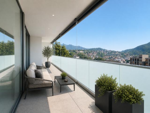 ELEGANTE ATTICO ALTO STANDING 4.5 LOCALI CON VISTA A VACALLO