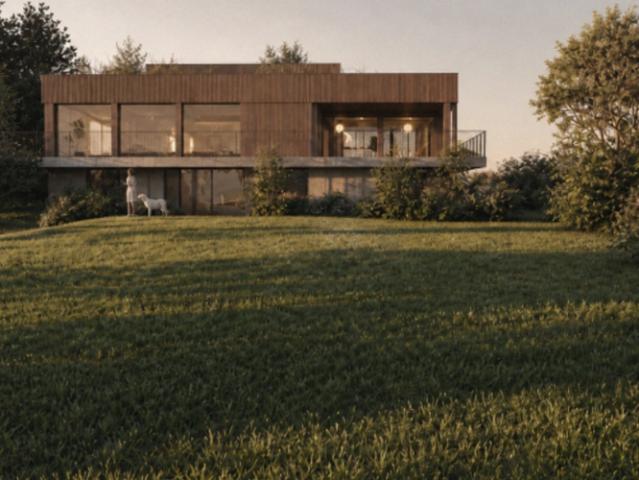 Elegante, moderne Villa mit Panoramablick in einer beliebten Gegend