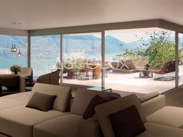 Elegante, moderne Villa auf einer Ebene mit Seeblick und Panoramapool | Elegante, moderne Villa auf einer Ebene mit Seeblick und Panoramapool