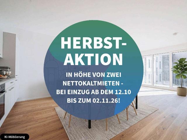 Elegante Neubau Wohnung: 4 Zimmer mit zwei Balkonen und stilvoller Einbauküche