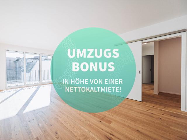 Elegante Neubau Wohnung: 4 Zimmer mit zwei Balkonen und stilvoller Einbauküche