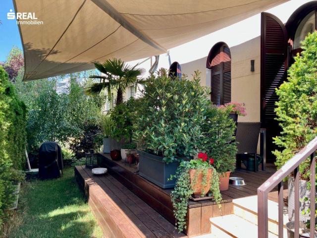 ELEGANTE SYMBIOSE aus ALTBAU und NEUBAU 4 ZIMMER, TERRASSEN, GARTEN, WEINKELLER