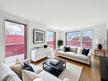 Elegantes, zeitgenössisches Penthouse mit großer Terrasse