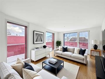 Elegantes, zeitgenössisches Penthouse mit großer Terrasse