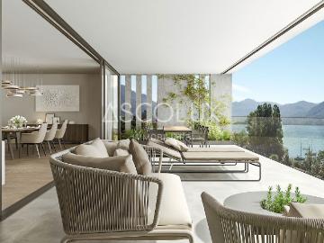 Eleganz, Design und Luxus: Geräumige 4,5 Zimmer Wohnung mit Terrasse und herrlichem Seeblick | Eleganz, Design und Luxus: grosszügige 4.5 Zimmer Wohnung mit Terrasse und herrlichem Seeblick
