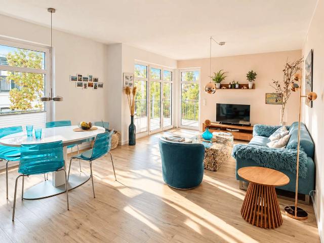 Eleganz in bester Lage Stilvolle Ferienwohnung mit Süd/West Terrasse und exzellentem Komfort