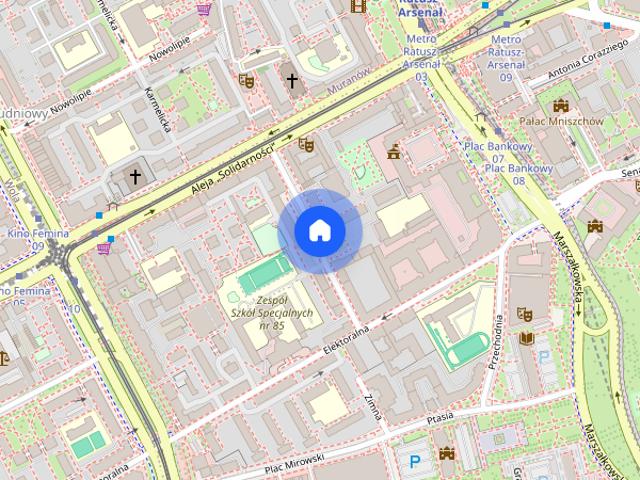 Elegancki apartament z 2 tarasami i miejscem parkingowym blisko Placu Bankowego