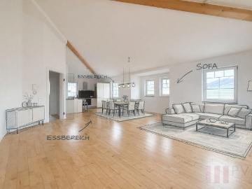 ELSBETHEN: 134 M² WOHNTRAUM 4 ZIMMER / DACHTERRASSE 2 STELLPLÄTZE
