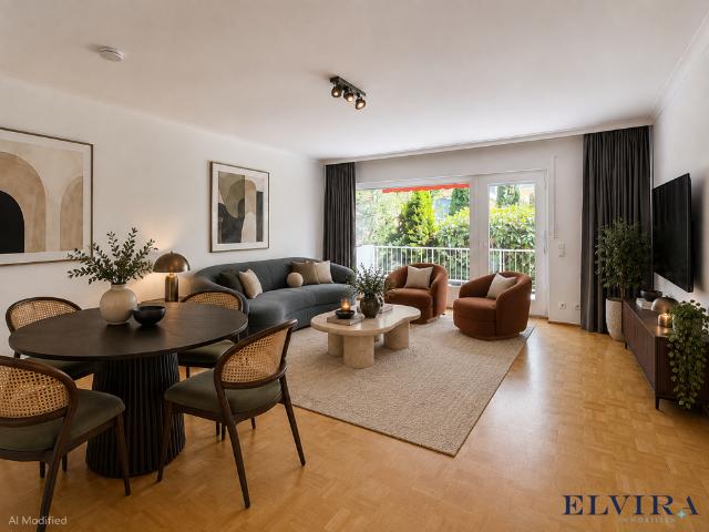 ELVIRA – Harlaching, stilvolle 2 Zimmer Wohnung in Bestlage