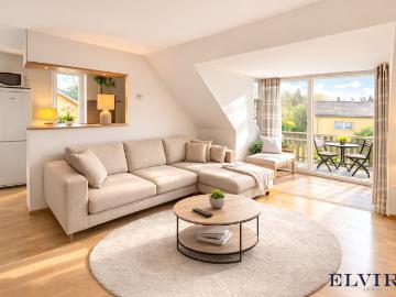 Elvira – Wifling bei Erding: Schöne 2,5 Zimmer Dachgeschosswohnung mit Balkon
