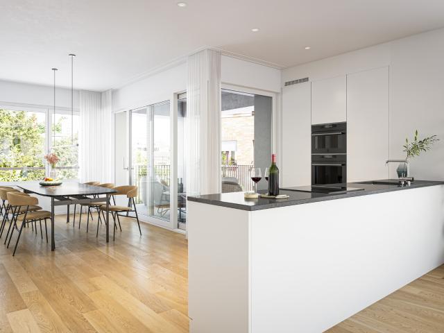 Empfangen Sie Ihre Gäste grosszügig – 4.5 Zimmer Neubauwohnung im Lindenpark
