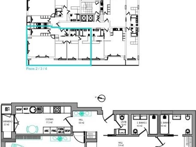 Empreendimento Varandas da Torre fase 3, em Carcavelos, Casc. 167m² Carcavelos e Parede