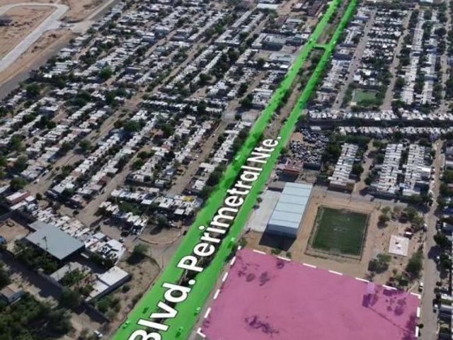 En VENTA terreno atrás del aeropuerto de Hermosillo, en col. La Choya a 300 mts. del Parque Kinetec