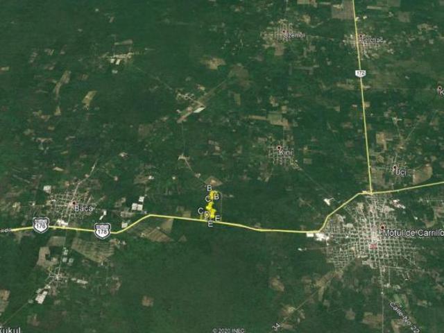 En Venta terreno de 11.5 has sobre carretera federal Mérida Motul
