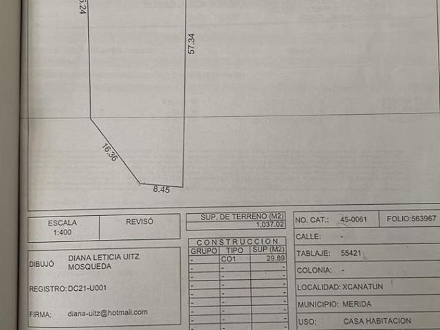 En Venta Terreno en Xcanatun