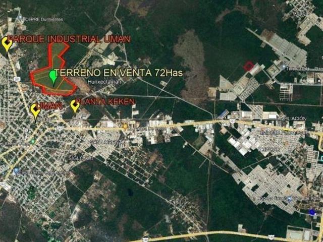 En Venta Terreno ideal para desarrollo industrial en Uman, Yucatán