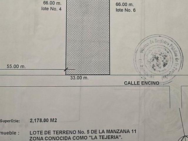 EN VENTA BONITO TERRENO EN LA TEJERIA, TAPALPA, JALISCO
