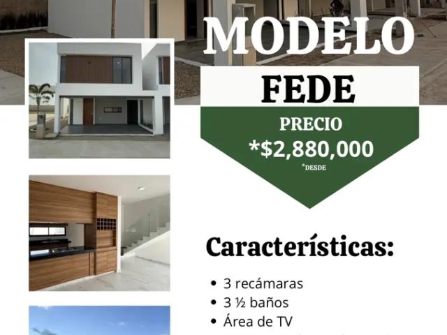 En venta bonitas casas en Real de Palmas Modelo FEDE desde $2,880,000