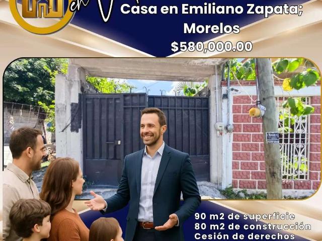 En venta casa en Emiliano Zapata Morelos