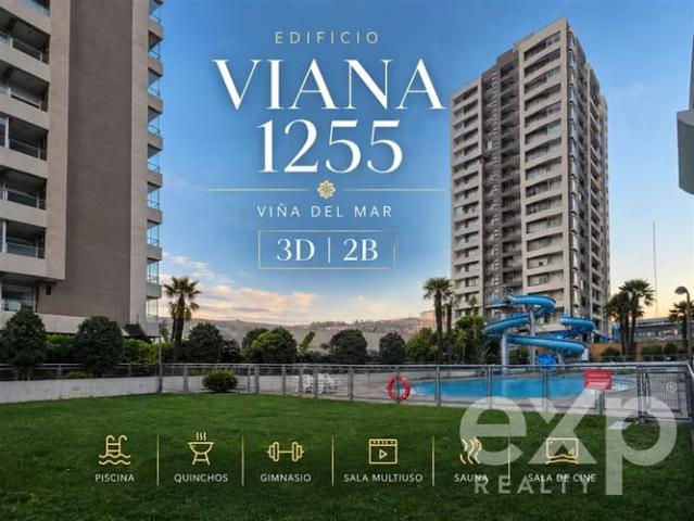 En venta de 3D 2B en Viña del Mar, condomino de lujos | 3 dormitorios por 3900.00 en Viña del Mar