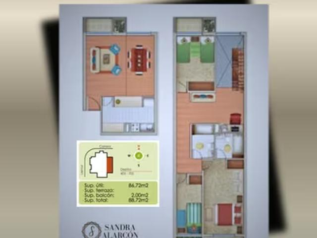En Venta departamento Duplex 3D Concepción | 3 dormitorios por 4500.00 en Concepción
